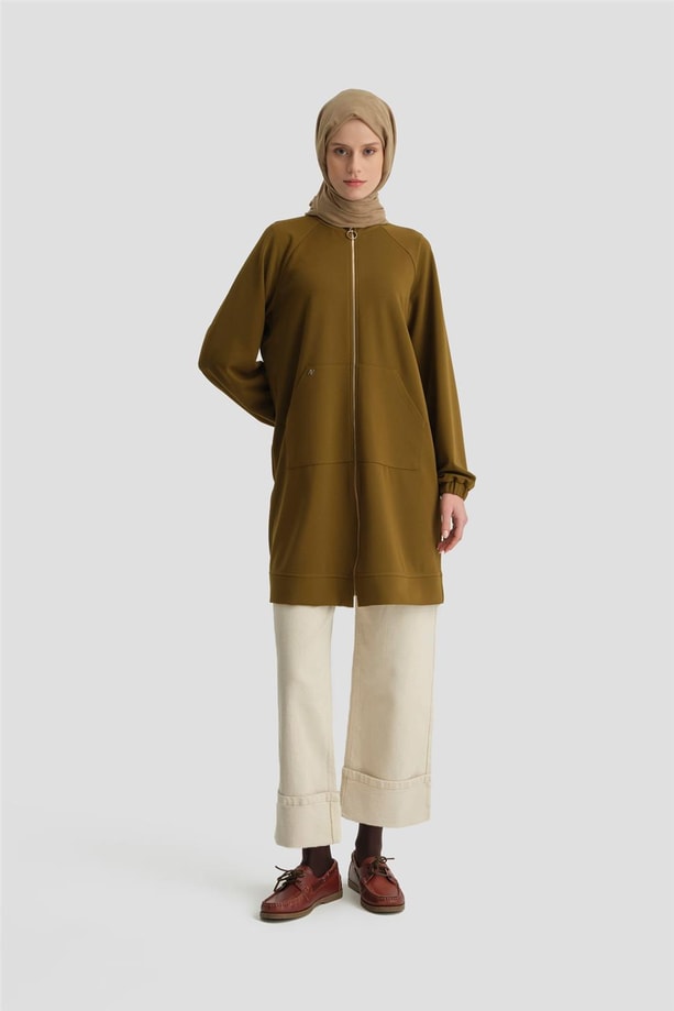 Armine Tunik 24KH479 Yağ Yeşili
