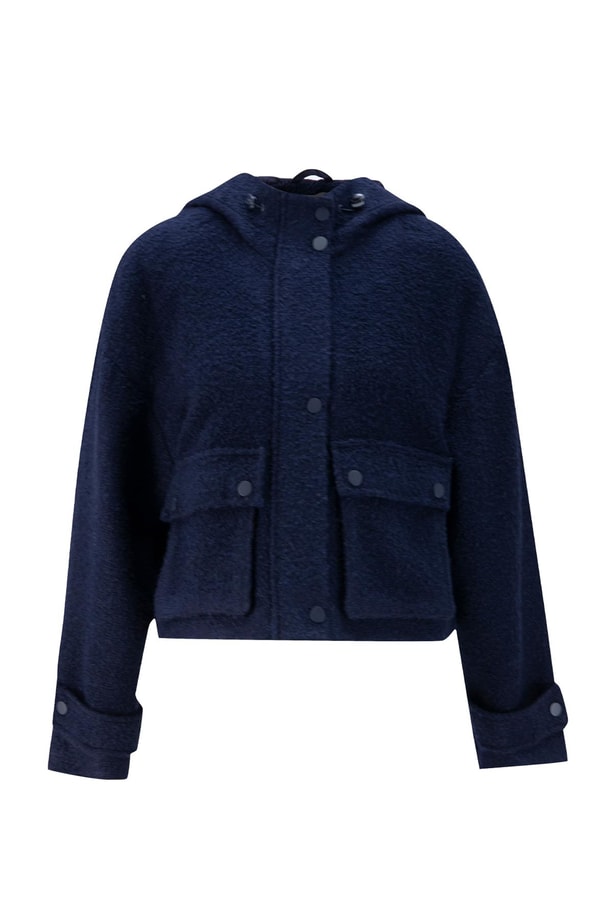 Armine Tüvit Kumaşlı Mont 24K5702 Lacivert