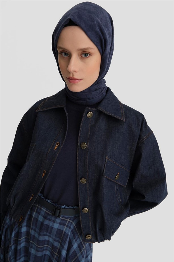 Armine Bomber Ceket 24K5704 Lacivert