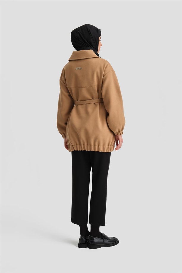 Armine Seyyar Kürklü Bomber Ceket 24K5709 Camel