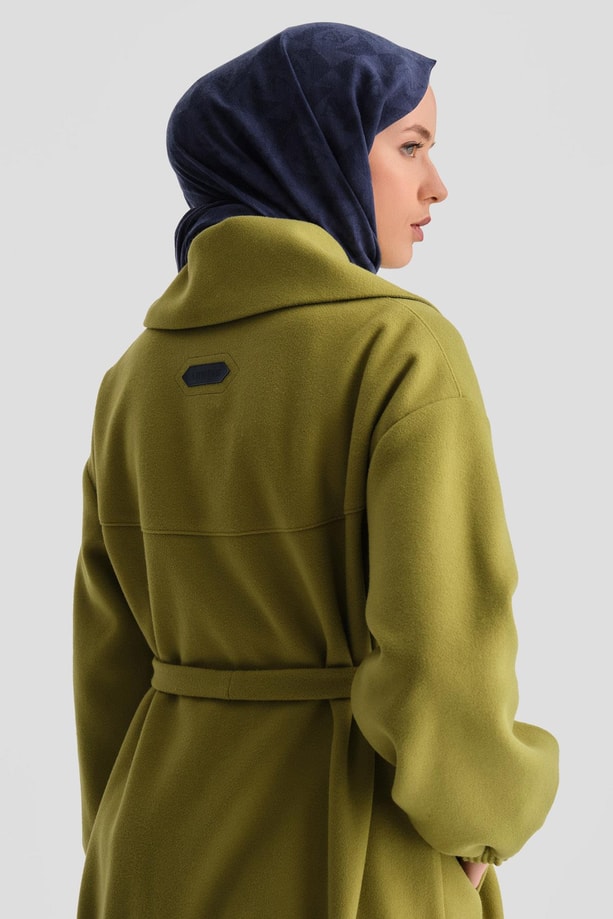 Armine Seyyar Kürklü Bomber Ceket 24K5709 Yeşil