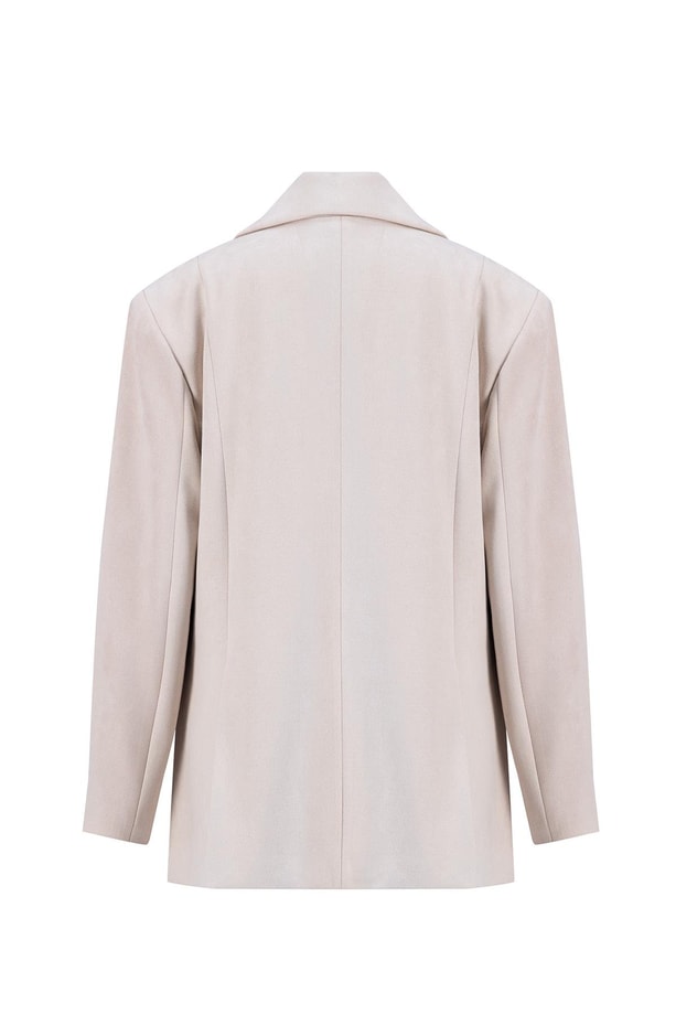 Armine Süet Blazer Ceket 24K5710 Bej