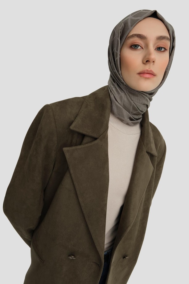 Armine Süet Blazer Ceket 24K5710 Haki