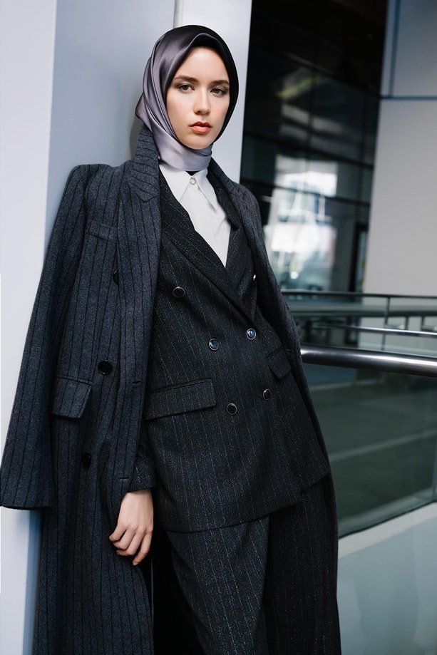 Armine Lurexli Ceket 24K5721 Siyah