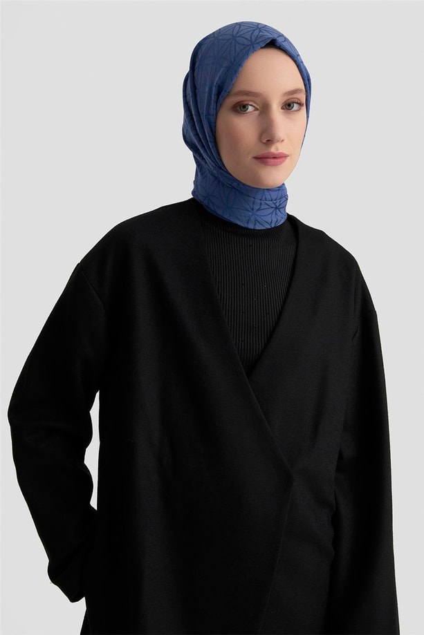 Armine Asimetrik Kapamalı Ceket 24KH5732 Siyah