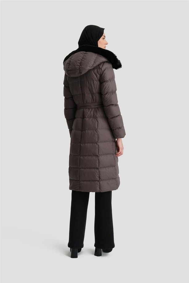 Armine Kapitone Mont 24Kd6412 Antrasit