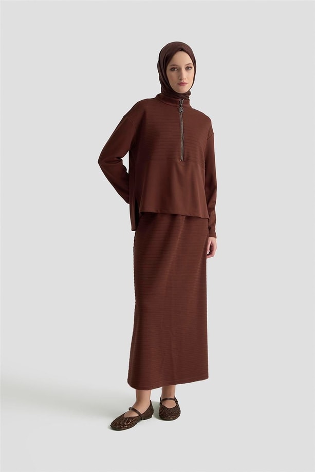 Armine Trend Takım 24KT642 Kahverengi