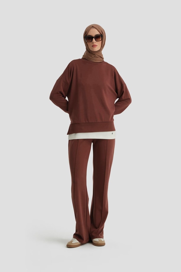 Armine Pantolon 24KD6817 Kızıl Kahve