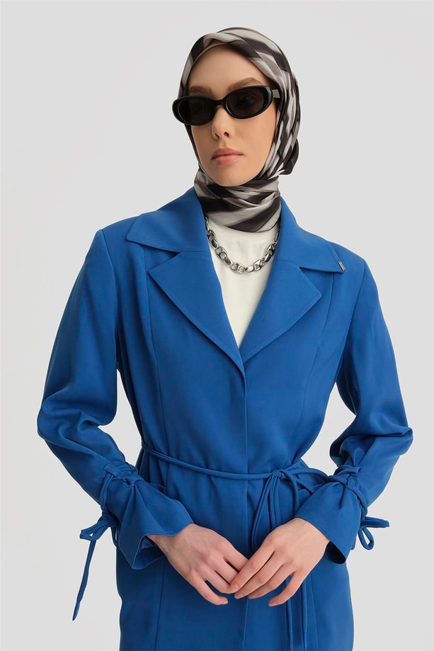 Armine Kordon Ve Çıtçıt Detaylı Takım 24K6902 Kobalt