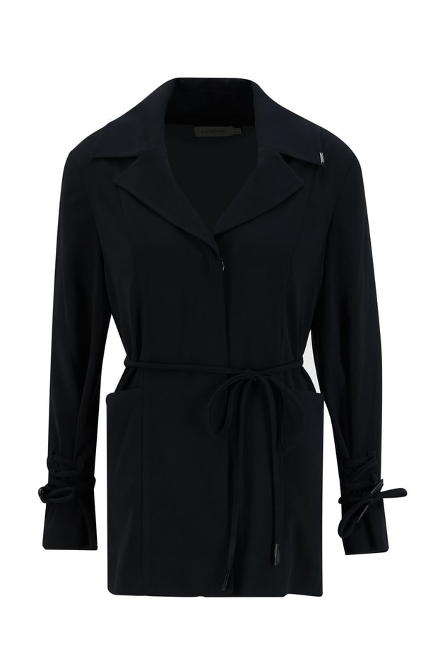 Armine Kordon Ve Çıtçıt Detaylı Takım 24K6902 Siyah