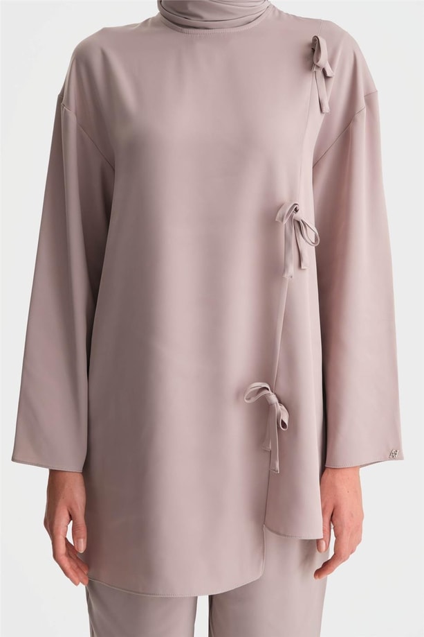 Armine Kurdele Detaylı Takım 24K6903 Vizon