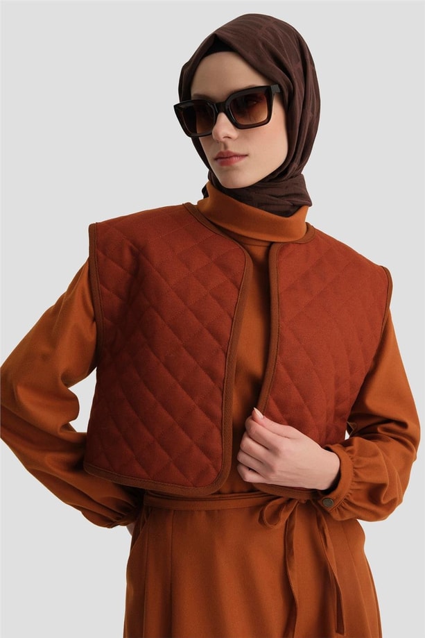 Armine Yelekli Takım 24K6907 Kiremit