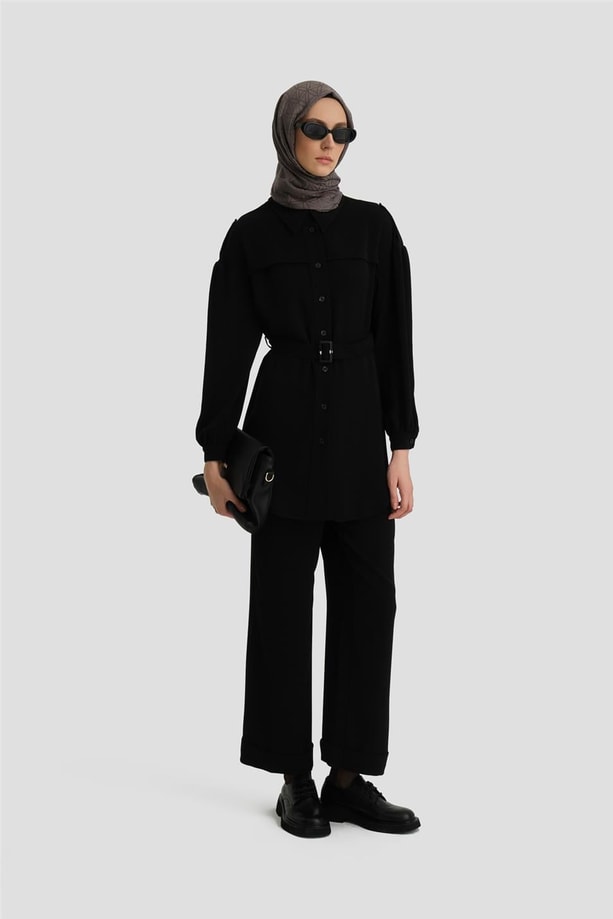 Armine Apoletli Takım 24K6913 Siyah