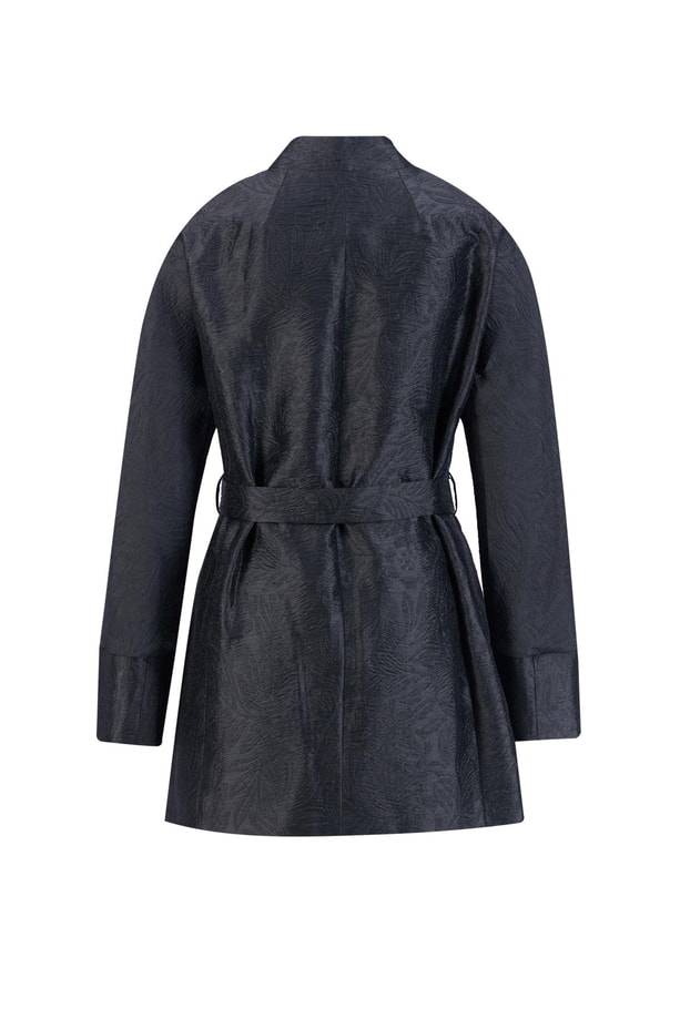 Armine Taşlı Tokalı Jakar Kap 24K7505 Siyah