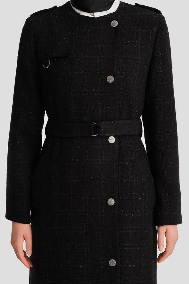 Armine Tuvit Trençkot 24K7512 Siyah