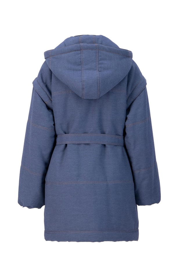 Armine Yelek Olarak Kullanılabilen Denim Mont 24K7607 Lacivert