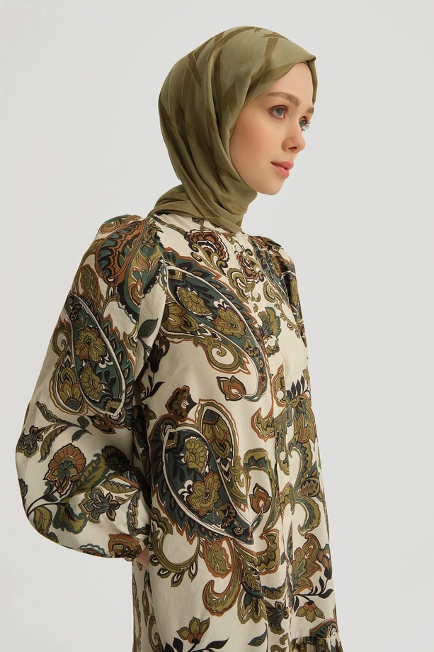 Armine Trend Elbise 25YT906 Yeşil