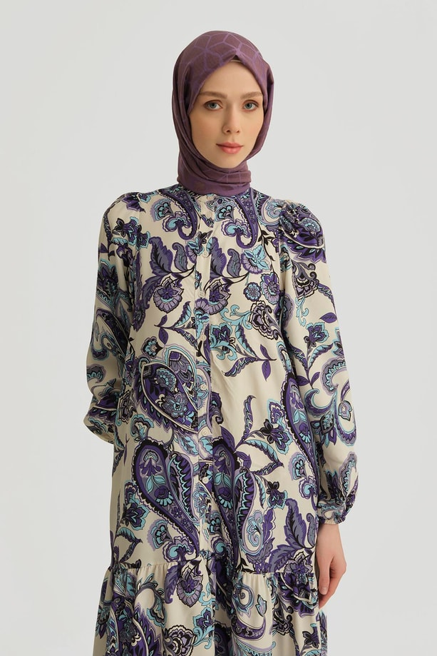 Armine Trend Elbise 25YT906 Mavi