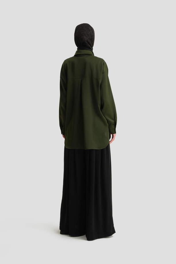 Armine Gömlek 24KD9240 Haki