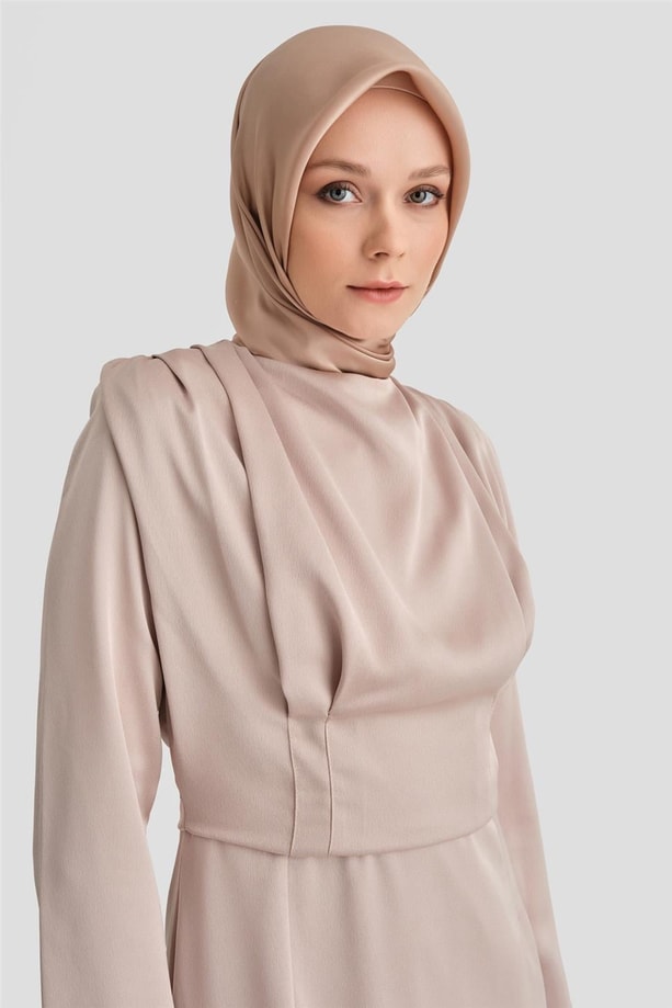 Armine Abiye Elbise 24YD1951 Bej