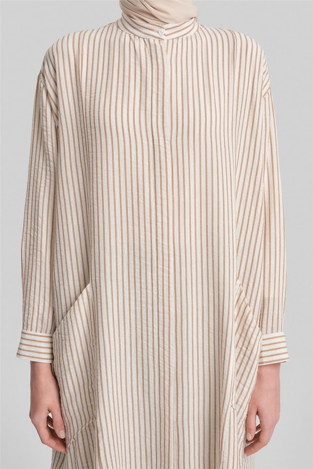 Armine Tunik Elbise ORTD2501 Bej