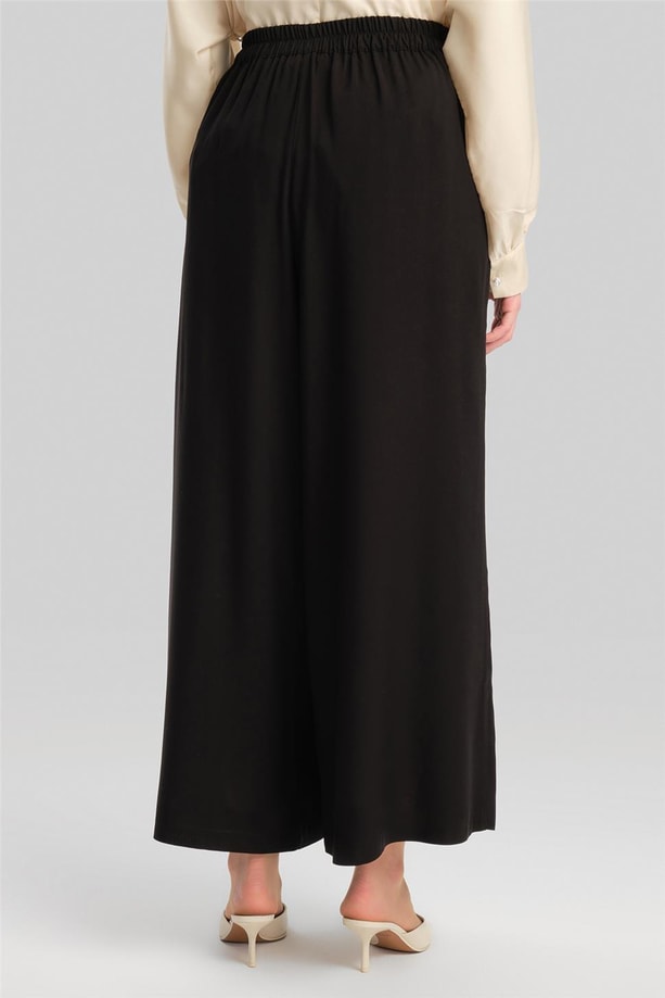 Armine Beli Lastikli Basic Pantolon 24Y2614 Siyah