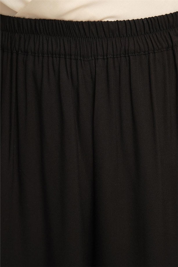 Armine Beli Lastikli Basic Pantolon 24Y2614 Siyah