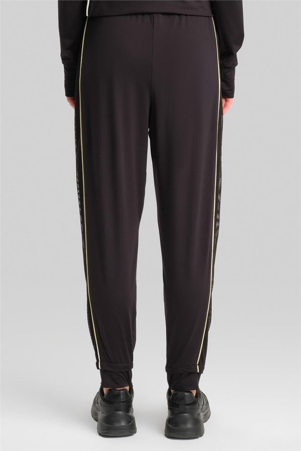 Armine Bilek Bantlı Beli Lastikli Pantolon 23K2516 Siyah