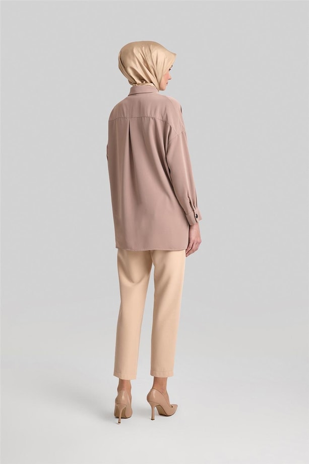 Armine Gömlek 24YD3000 Sütlü Kahve