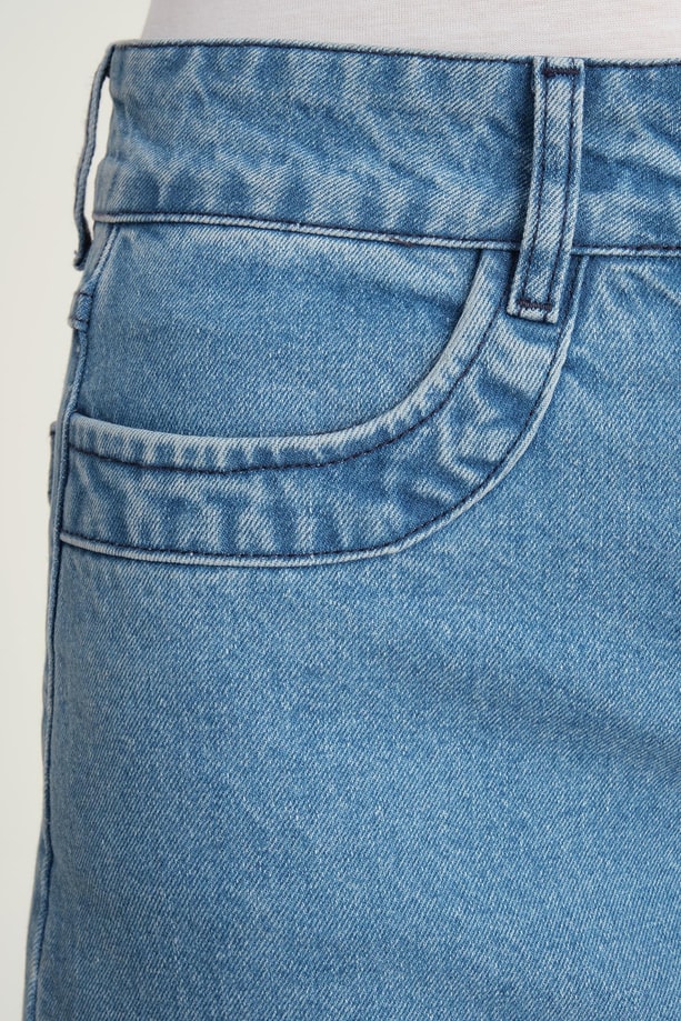 Armine Denim Etek 24YD3403 Açık Mavi