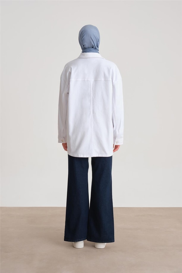 Armine Ceket 24YD3409 Beyaz