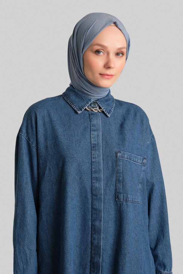 Armine Denim Tunik 24YD3411 Mavi