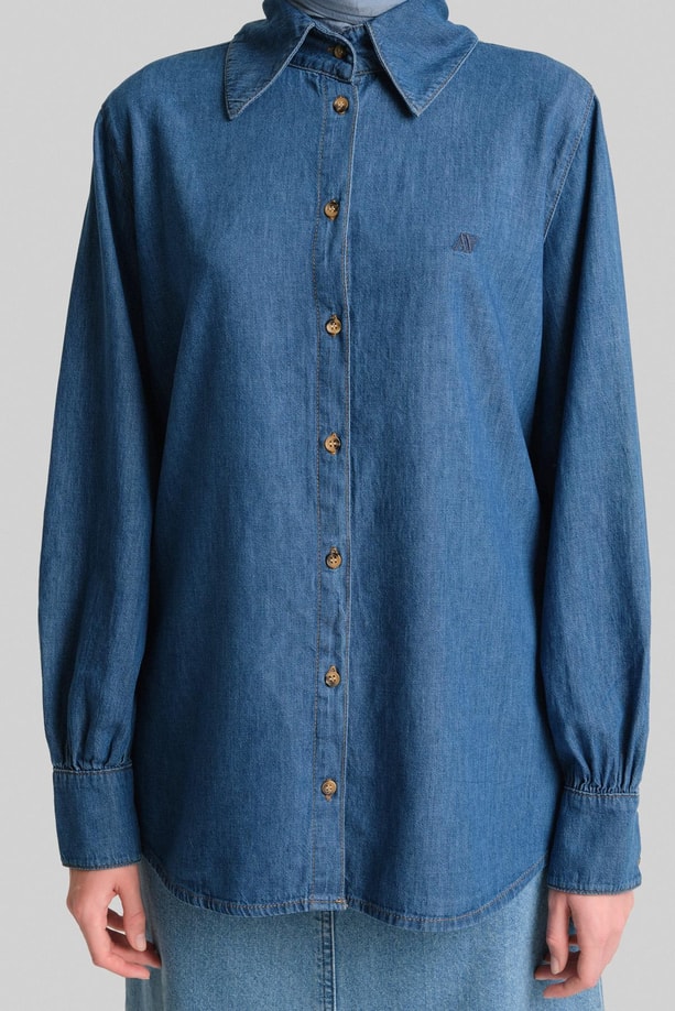 Armine Denim Gömlek 24YD3414 İndigo