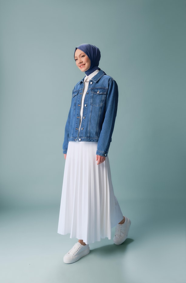 Armine Denim Ceket 24YD3415 Mavi
