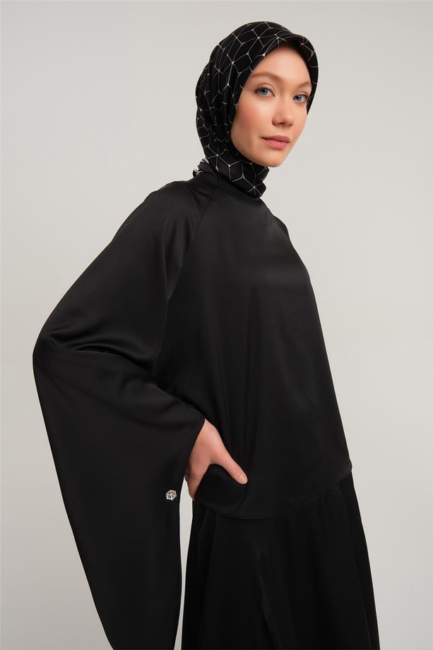 Armine İspanyol Kollu Bluz 24Y3531 Siyah