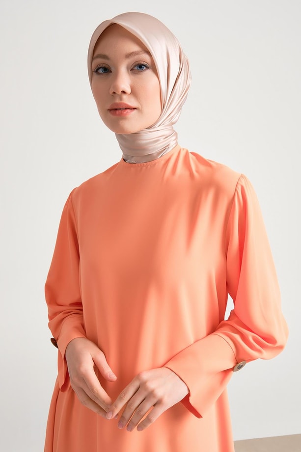 Armine Geniş Manşetli Tunik 24Y4000 Mandarin