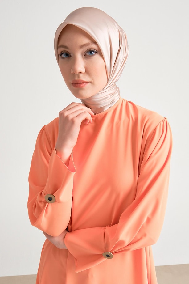 Armine Geniş Manşetli Tunik 24Y4000 Mandarin