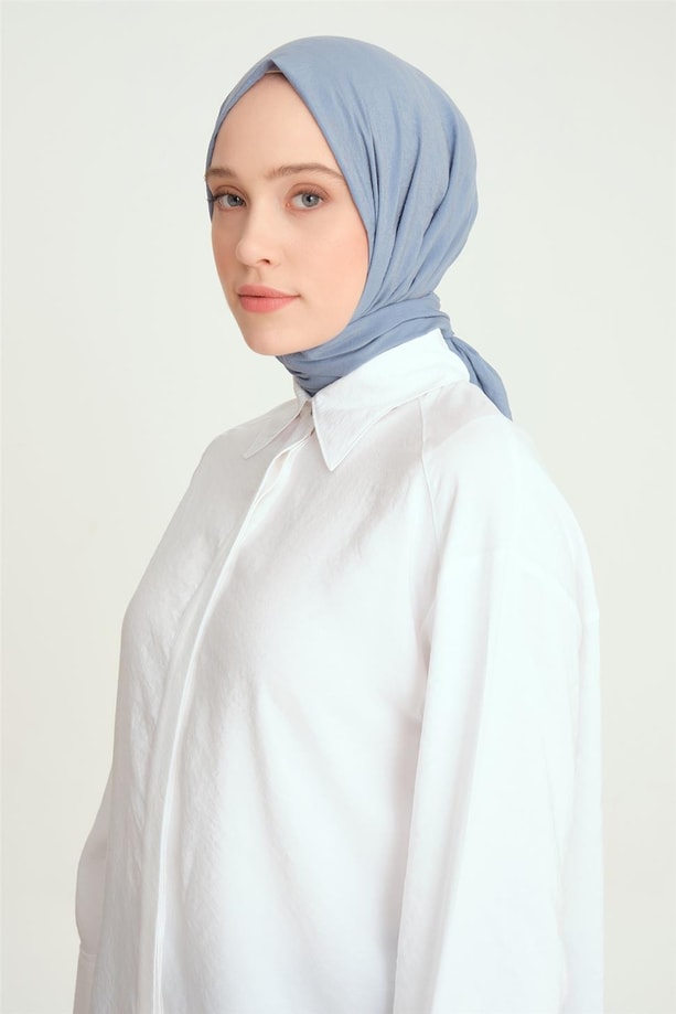 Armine Kalın Manşetli Tencel Tunik 24Y4004 Beyaz