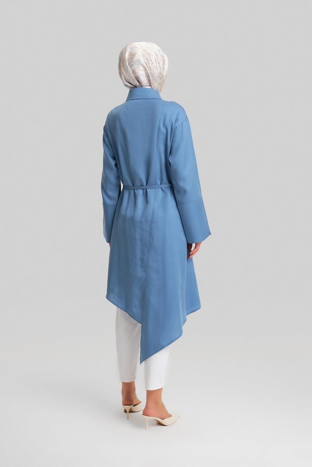 Armine Asimetrik Tunik 24Y4015 İndigo