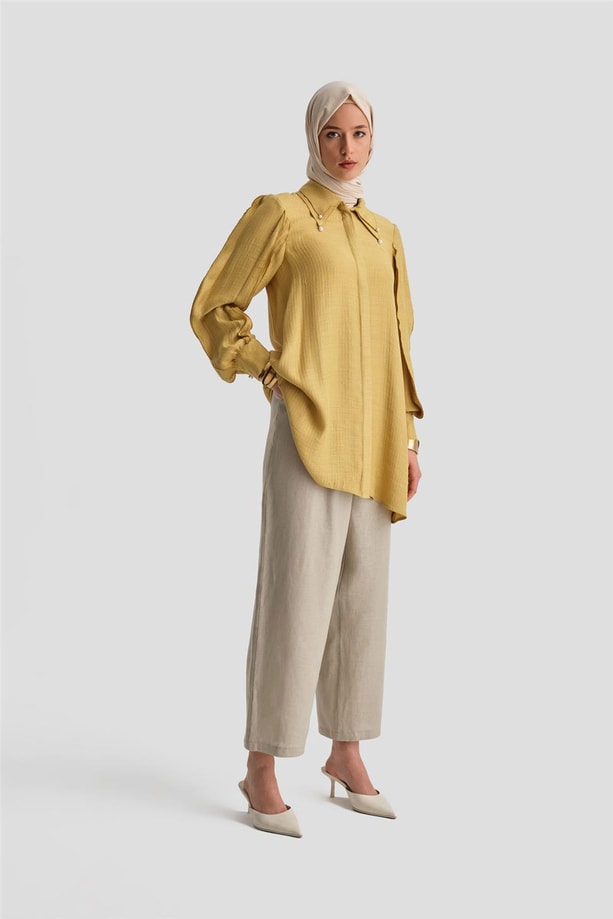 Armine Fırfırlı Tunik 24Y4032 Asit