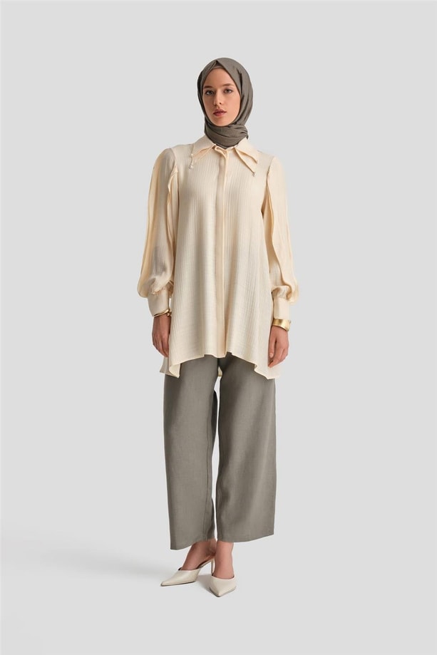 Armine Fırfırlı Tunik 24Y4032 Aytaşı