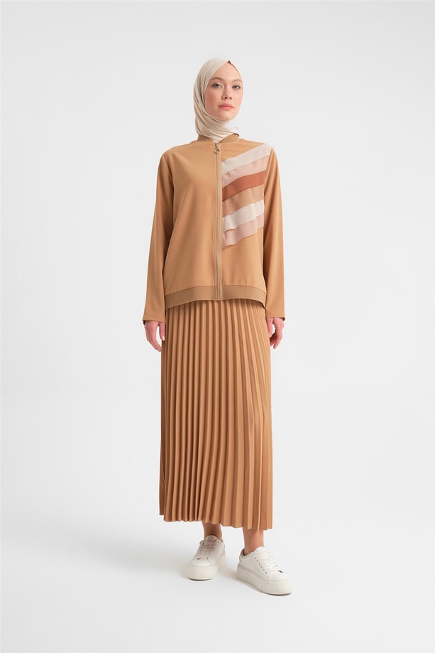 Armine Etekli Takım 24YD4401 Camel