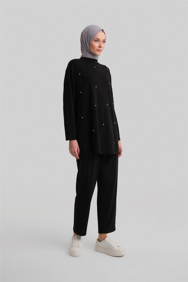 Armine Pantolonlu Takım 24YD4402 Siyah
