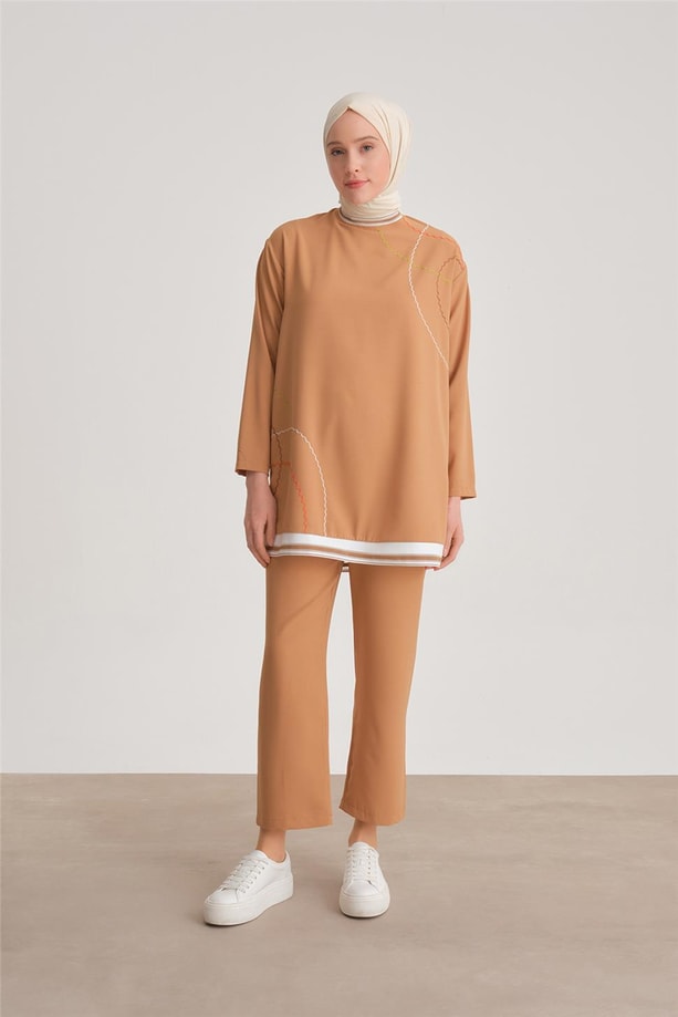Armine Pantolonlu Takım 24YD4409 Camel