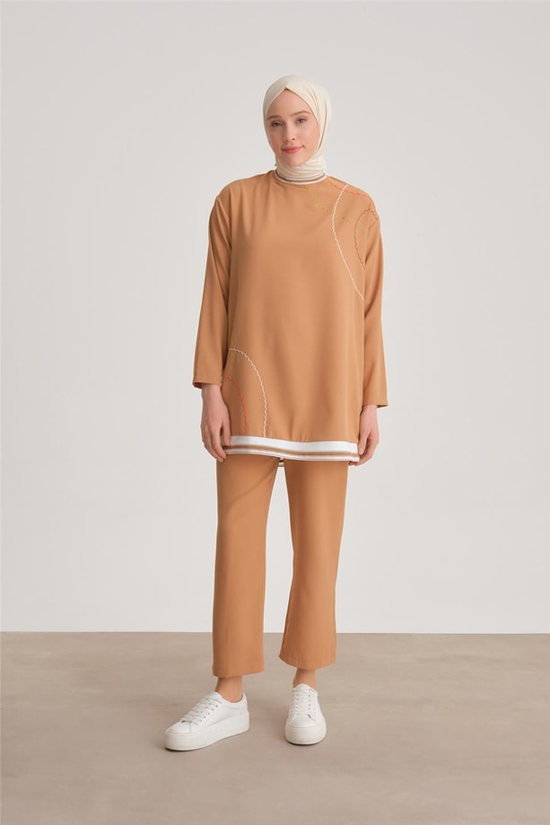 Armine Pantolonlu Takım 24YD4409 Camel