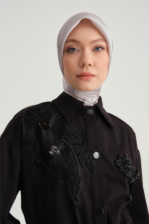 Armine İşlemeli Kısa Ceket 24Y5404 Siyah