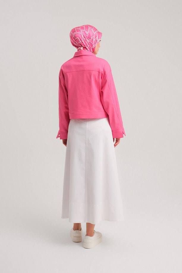 Armine Kısa Denim Ceket 24Y5405 Orkide