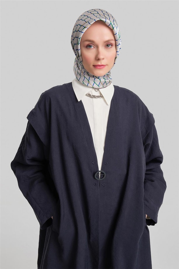 Armine Omuz Pileli Oversize Giy Çık 24Y5508 Lacivert
