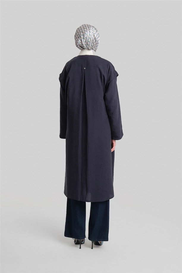 Armine Omuz Pileli Oversize Giy Çık 24Y5508 Lacivert