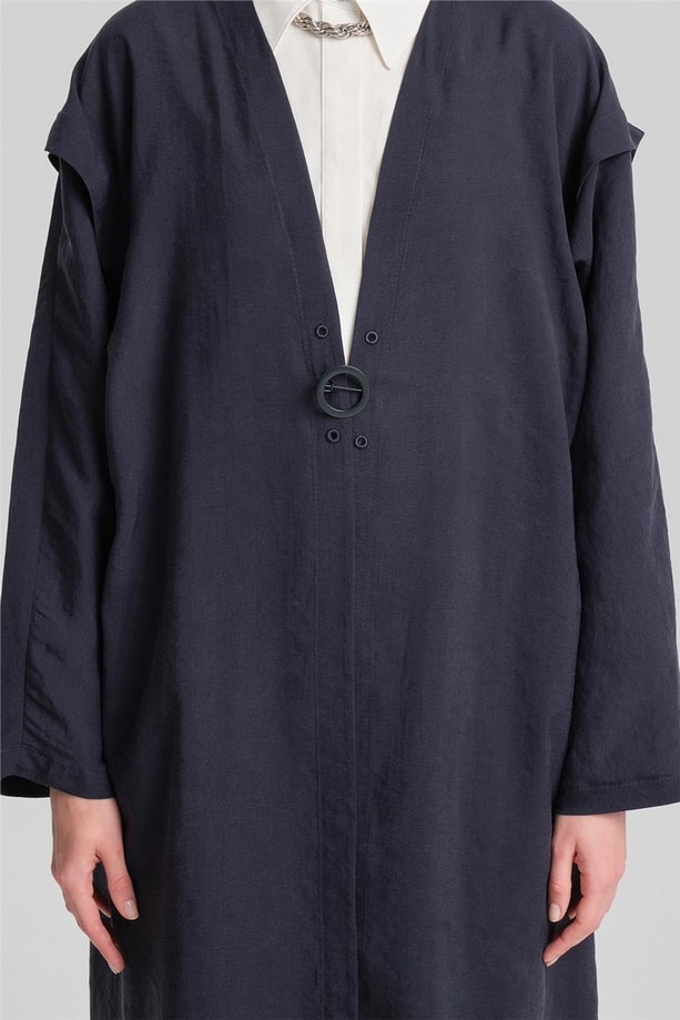 Armine Omuz Pileli Oversize Giy Çık 24Y5508 Lacivert
